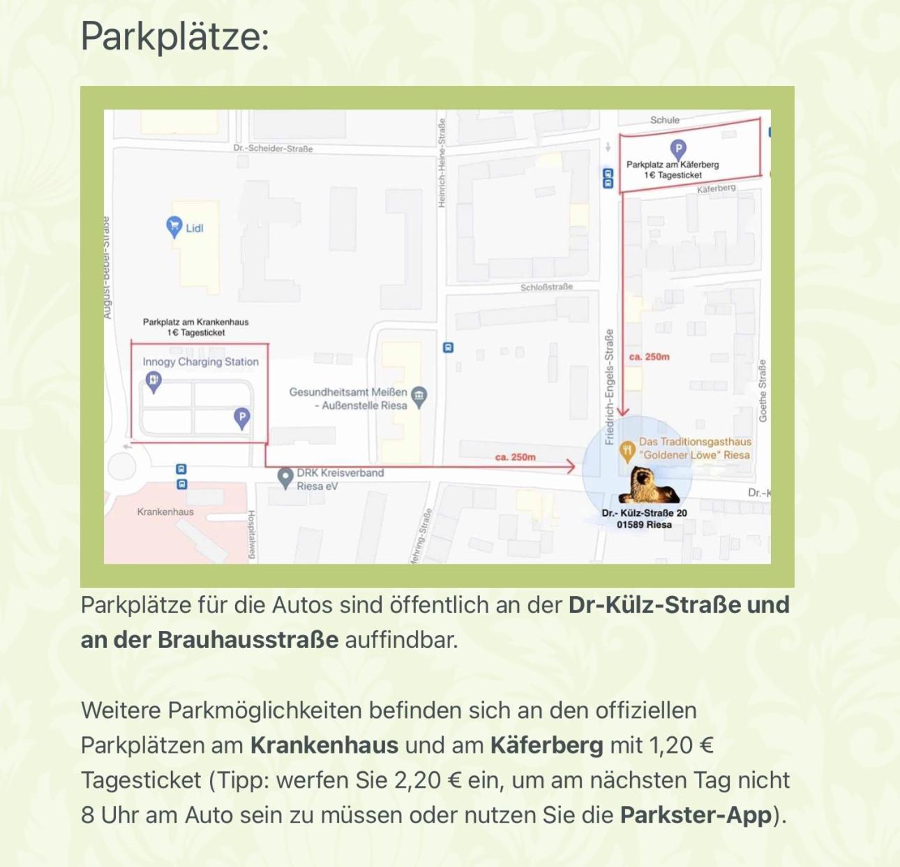 Traditionsgasthaus Goldener Loewe Riesa Restaurant & Pension Exteriör bild
